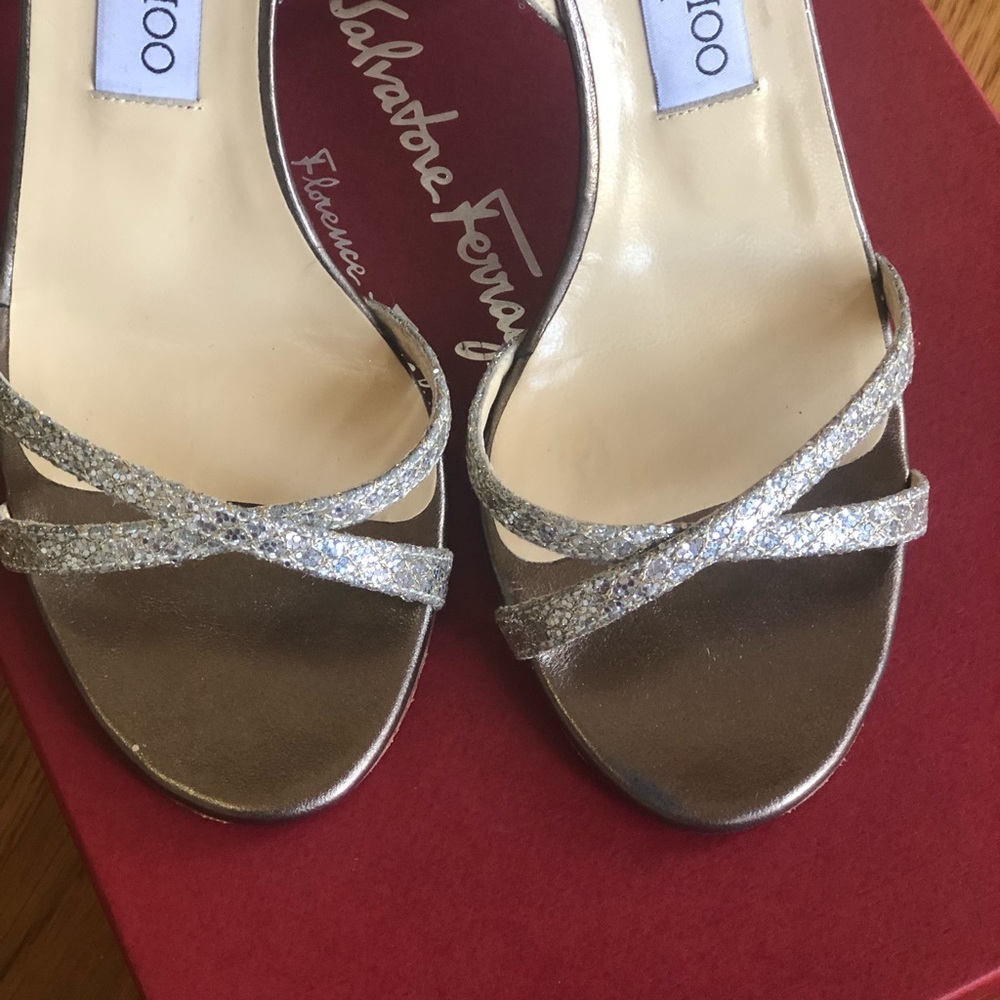 Jimmy Choo Sandals Glitter Shoes - Picture 9 of 11